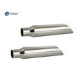 thumbnail image 1 of Fedar Inlet Exterior 2.5" ; Outlet 3.5" ; Length 18" Exhaust Tailpipe Tip 2-pack, 1 of 5