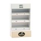 thumbnail image 3 of Mini mueble de pan a escala 1:12, estante de almacenamiento, suministros para escenografía, muebles para micropaisajes Blanco, 3 of 9