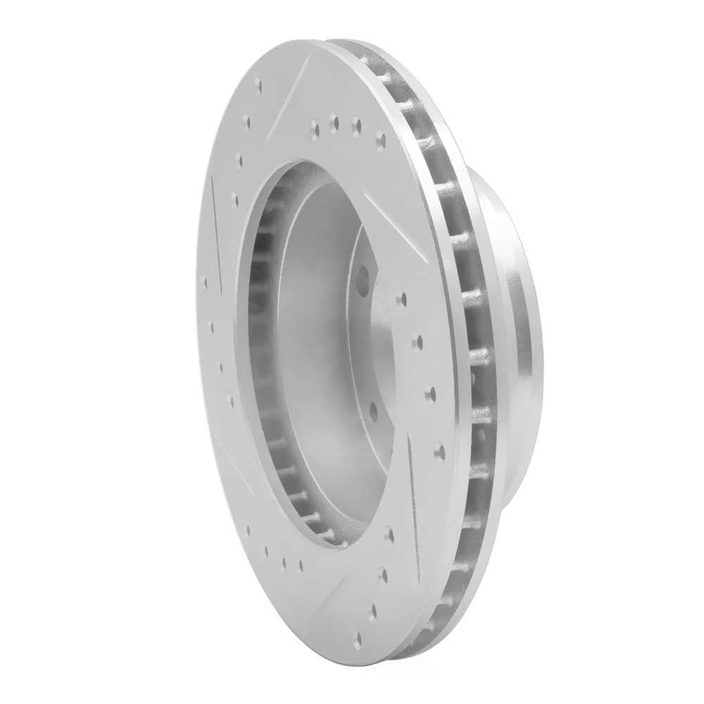 Dynamic Friction Company 631-80012R DFC Brake Rotor - Drilled And Slotted - Silver