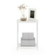 thumbnail image 4 of Mesa auxiliar Furinno Simplistic Industrial con estructura metálica blanca, 4 of 7