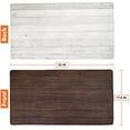 thumbnail image 2 of OPUX Anti Fatigue Kitchen Floor Mat, Reversible Cushioned Memory Foam Kitchen Rug Pad, Waterproof Non-Slip Padded Comfort Standing Mat Office Laundry Home 32x17 (Wood Grain Farmhouse), 2 of 7