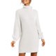 thumbnail image 1 of Suéter largo de cuello alto para mujer, vestido de suéter de otoño e invierno de Europa y Estados Unidos, 1 of 6