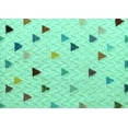 thumbnail image 1 of Ahgly Company Machine Washable Indoor Rectangle Solid Turquoise Blue Modern Area Rugs, 5' x 8', 1 of 4