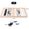 thumbnail image 3 of Wooden Shooting Game Blue Interactive Pogo-Ball for Two Players Family Fun Tabletop Games Sized 25x22cm, 3 of 5