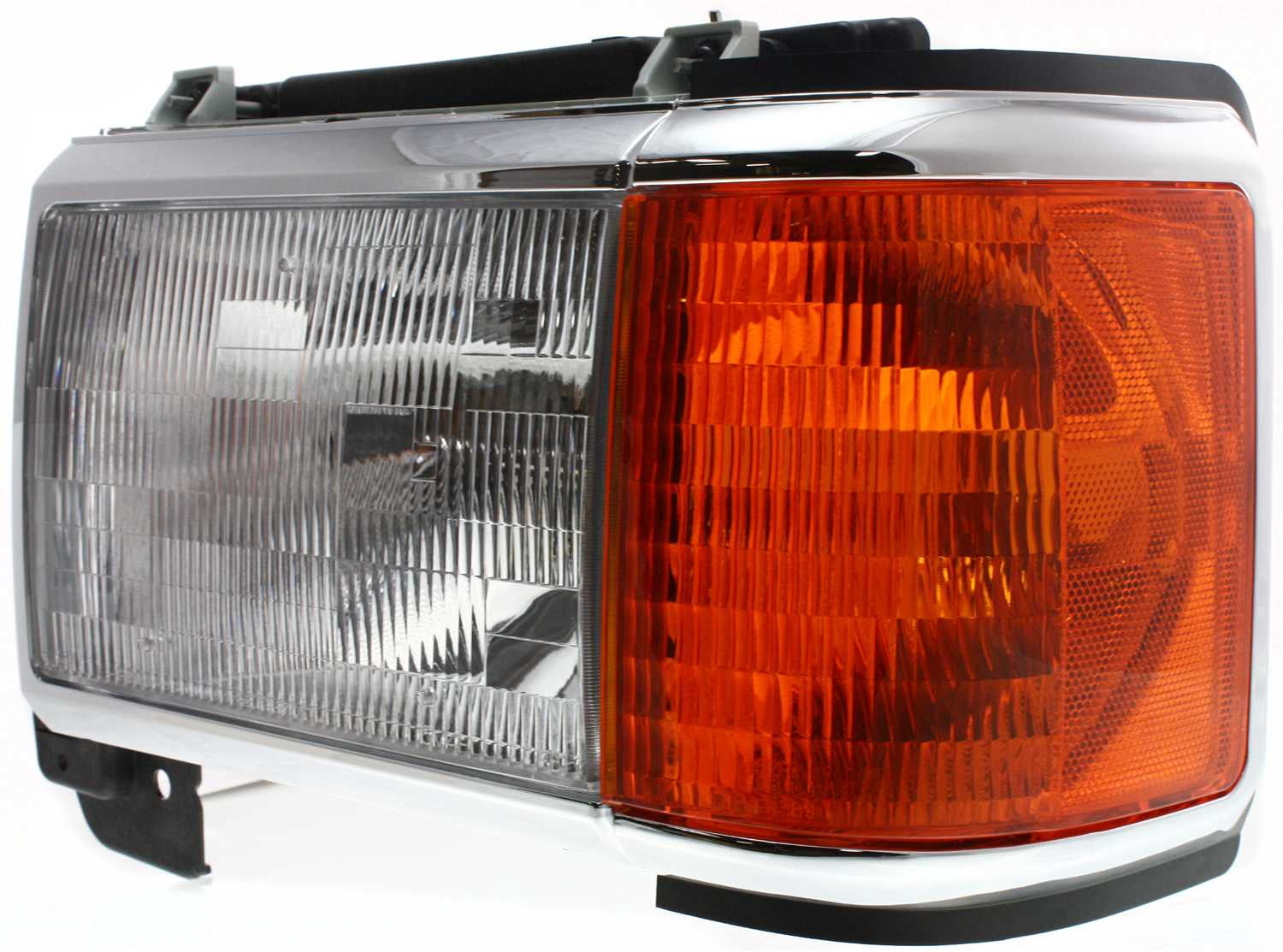 Headlight Compatible With 1987-1991 Ford F-250 Bronco Left Driver Halogen With bulb(s)