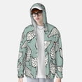 thumbnail image 4 of Daiia Hand Drawn Chickens UPF 50+ Sun Protection Hoodie Jacket Lightweight Long Sleeve Sun Shirt for Women Men with Pocket Hiking Outdoor-X-Large, 4 of 9
