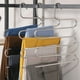 thumbnail image 5 of Perchero de 5 capas para ropa y pantalones, con forma de S, multiusos, organizador de corbatas y pantalones (4 piezas), 5 of 7