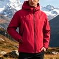 thumbnail image 5 of LEKWK Rain Jacket Men Big and Tall Water Resistant Lightweight Windbreaker Hooded Coat Full Zip Hiking Running Golf Outdoor Activewear, 5 of 9
