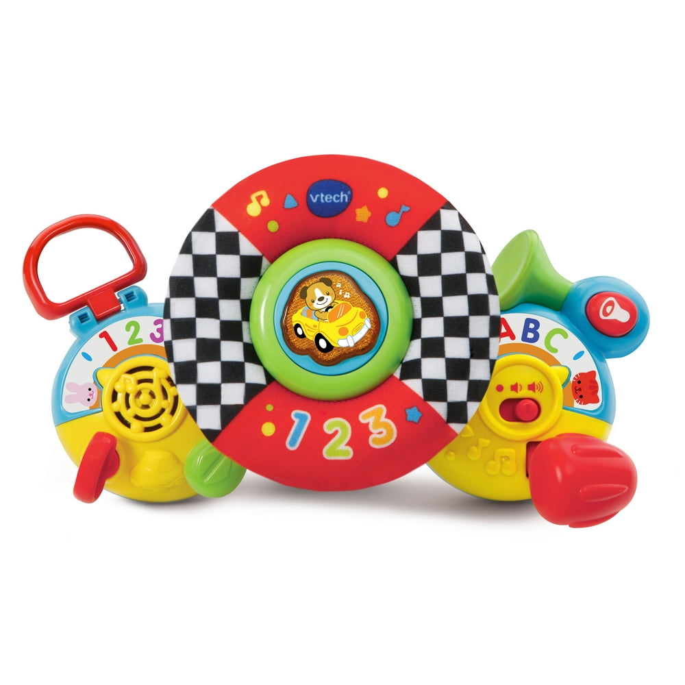 VTech OntheGo Baby Driver With Fabric Steering Wheel and Car Sounds