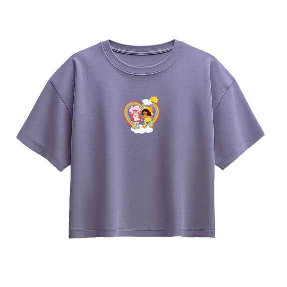 Strawberry Shortcake - Rainbow - Youth Girls Boxy T-Shirt