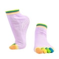 thumbnail image 4 of Pink Socks Split Toe Yoga Socks Breathable Sweat Socks Yoga Non-slip Five-finger Socks, 4 of 4