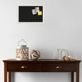 thumbnail image 3 of PinPix 18x12 Custom Cork Bulletin Board Modeco Hex W B Poster Board Has a Fabric Style Canvas Finish, Framed in Modeco Hex W B, by ArtToFrames (PinPix-1730), 3 of 5