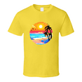 thumbnail image 1 of Gorgeous Beach Tee Tropical Sunset Tshirt Summertime Lover T Shirt, 1 of 1