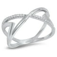 thumbnail image 1 of Heart Design Infinity Cubic Zirconia Ring Sterling Silver 925, 1 of 3