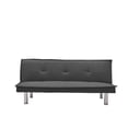 thumbnail image 5 of Grey Fabric Sofa Bed ， Convertible Folding Futon Sofa Bed Sleeper for Home Living Room ., 5 of 9