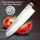 thumbnail image 4 of Myvit Damascus Cuchillo de Cocina Acero con Alto Contenido de Carbono Cuchillo Santoku Japonés Damasco Cuchillo para Cortar Láser para Verduras, Pescado y Carne, 4 of 6
