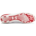 thumbnail image 4 of Under Armour Blur Lux Molded Cleat Red Size 13, 4 of 7