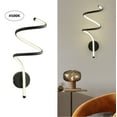 thumbnail image 6 of Modern Indoor White Curved Line Wall Light LED Bedroom Sconce Lighting Reading Lamp Fixtures, 6 of 24
