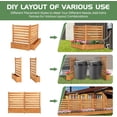 thumbnail image 5 of Air Conditioner Privacy Fence Screen Outdoor Garbage Can Enclosures with Planter Box, All-Wood 36"W X45"H Trash Can Fence Enclosure, Pool Equipment Privacy Screen Vinyl Panels, 5 of 7