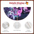 thumbnail image 3 of Pofeuu Monster High Print Christmas Tree Skirt Burlap Look Holiday Decoration with Edge Trim and Tie or Velcro Closure-30", 3 of 6