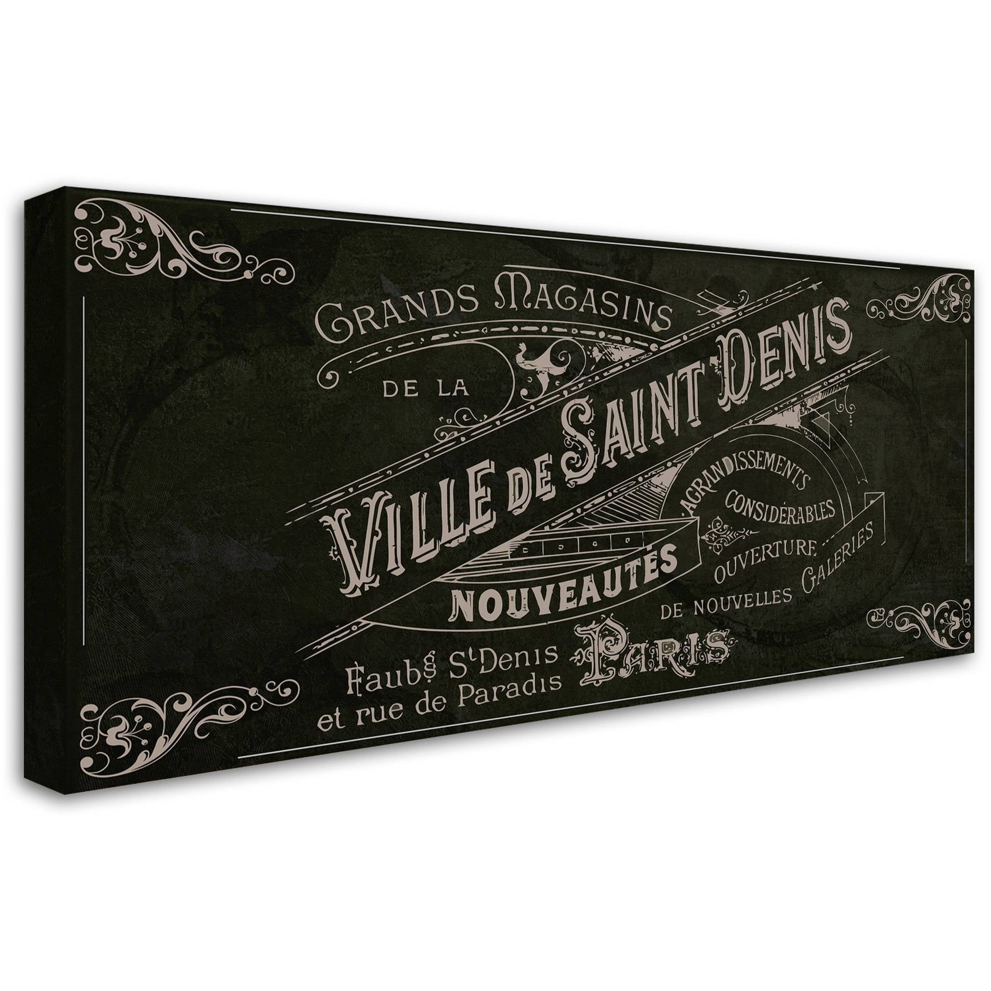 Trademark Fine Art "Signes Francais V" Canvas Art by Color Bakery