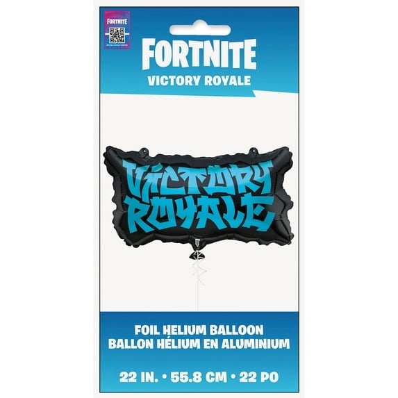 Victory Royale Royal Battle Unique Fortnite Logo Party 22" Giant Shaped Foil Balloon