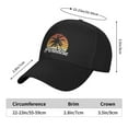 thumbnail image 6 of Printed Beach Paradise Template Summer Sea Graphic Baseball Cap Adjustable Cotton Athletic Dad Hat Trucker Hats for Men Women Girl Youth Unisex Adult Snapback Cap,Black, 6 of 8