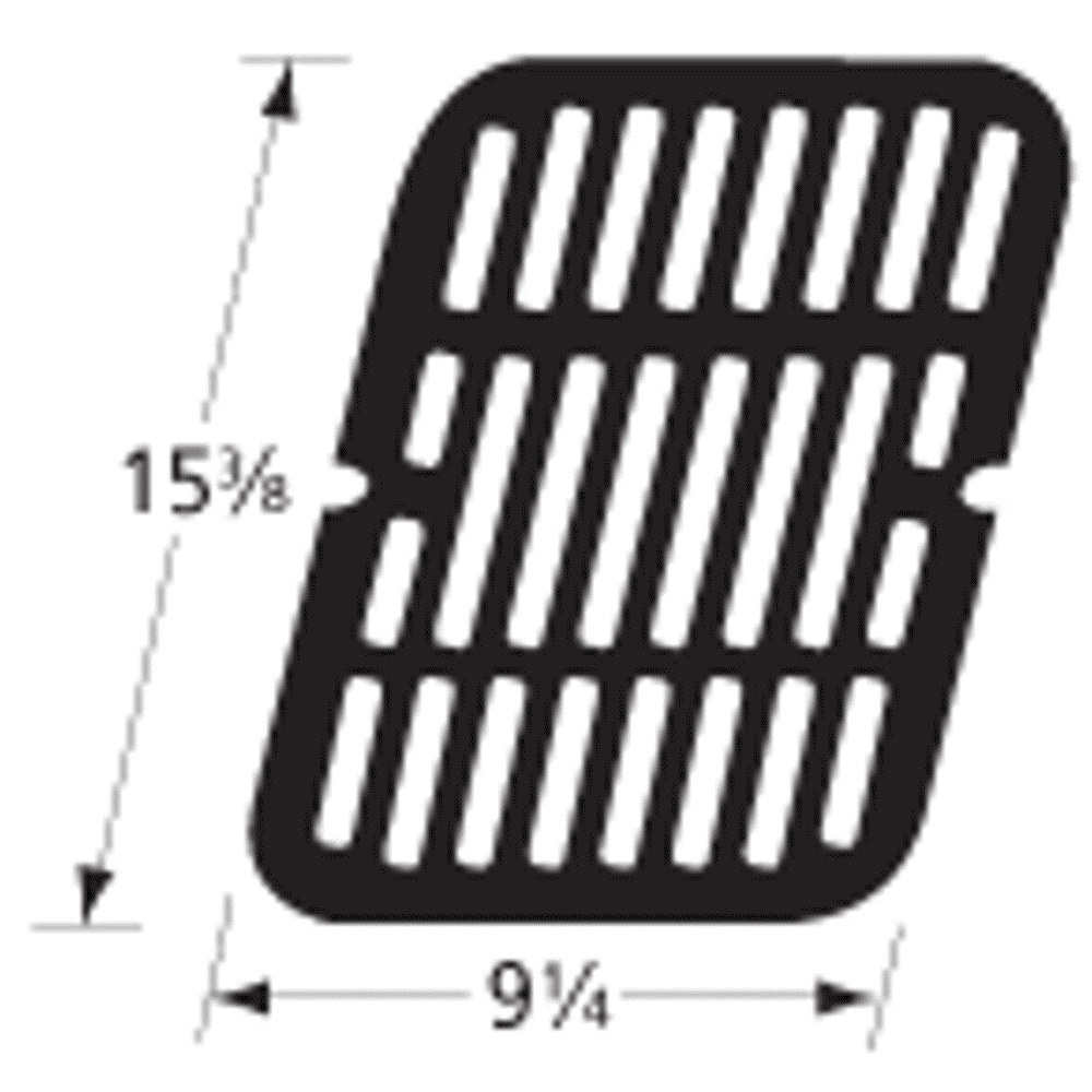Universal Gas Grill Grate 59411 Stamped Porcelain Steel Cooking Grid