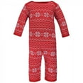 thumbnail image 4 of Hudson Baby Unisex Baby Cotton Coveralls, Santa Reindeer, 18-24 Months, 4 of 5