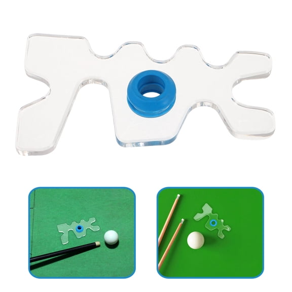 ETHZZLE Reusable Acrylic Pool Cue Holder with Stable Support for Billiard Stick Bridge