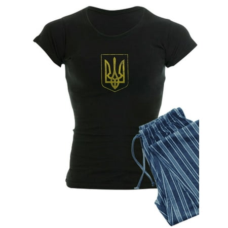 

CafePress - Ukraine Pride Ukrainian Flag Coat Of Arms Pajamas - Women s Dark Pajamas