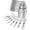 Gray, variant on PETGLE Measuring Cups and Magnetic Measuring Spoons Set, 16Pcs | 8 Stainless Measuring Cups, 7 Double-sided Magnetic Measuring Spoons & Leveler for Spice Jar and Liquid Measuring, Gray
