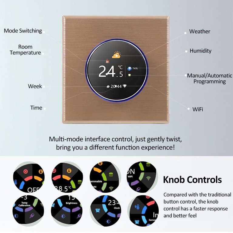 Thermostat programmable sans fil OTIO 840225 - Milea Habitat