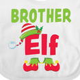 thumbnail image 4 of Inktastic Christmas Brother Elf Boys Baby Bib, 4 of 4