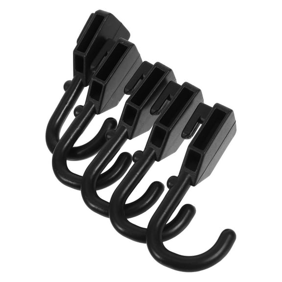 Niceauty Pegboard Hooks Abs Black For Desk 5Set