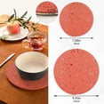 thumbnail image 2 of SKYSONIC Pink Sequin Bling Trivet Round Hot Pads, Set of 2 Glitter Shiny Pot Holder Heat Resistant Trivets Cotton Thread Weave Mats for Kitchen Counter Hot Dishes Pot Teapot Table Decor, 2 of 7