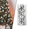 thumbnail image 2 of Adornos de bolas de Navidad BLESIY Bola colgante plata 24 uds, 2 of 7