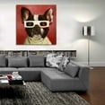 thumbnail image 5 of Epic Art '3D Dog' by Lucia Heffernan, Acrylic Glass Wall Art, 36"x36", 5 of 8