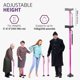 thumbnail image 4 of Bastón Allay para hombre y mujer: plegable, ajustable y plegable para personas mayores, con equilibrio, de pie, punta pivotante, resistente, con bolsa de viaje | Bastones para personas mayores - Rosa, 4 of 5