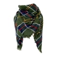 thumbnail image 2 of Dvkptbk Foulards pour Femmes Mode Hiver Femmes Foulard Colorée Décontractée Foulard Carrée à Franges Châle Vêtements en Liquidation, 2 of 4