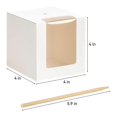 thumbnail image 2 of Candy Boxes with Sticks, 4x4x4Inch Caramel Gift Box, 2 of 5