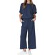 thumbnail image 1 of Gibobby Conjunto de sudadera y pantalones Colección de cintura a cuadros para mujer, pantalones de manga corta con cordón de fina, informales, a la moda, de C(Azul,XL), 1 of 5