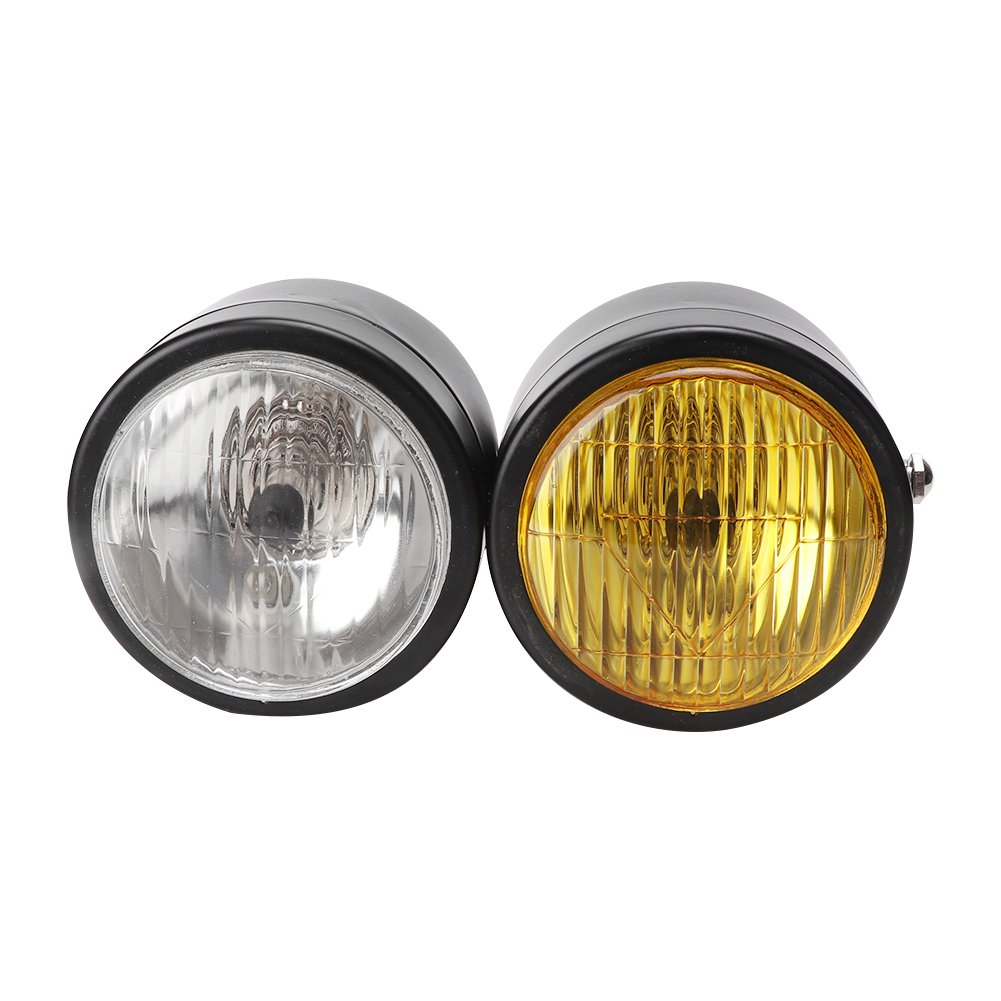 Aramox Phare de moto, 7 pouces phare avant de phare rétro de moto pour