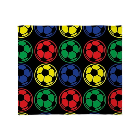 CafePress - Soccer Balls Throw Blanket - Soft Fleece Throw Blanket, 50"x60" for All Ages