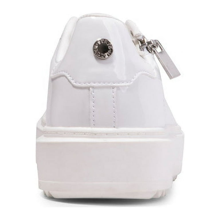 【Steve Madden】 カディン Steve Madden Catchme Platform Casual Shoes, White Patent