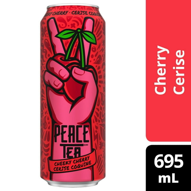 Peace Tea Cerise Coquine Cannette, 695 mL