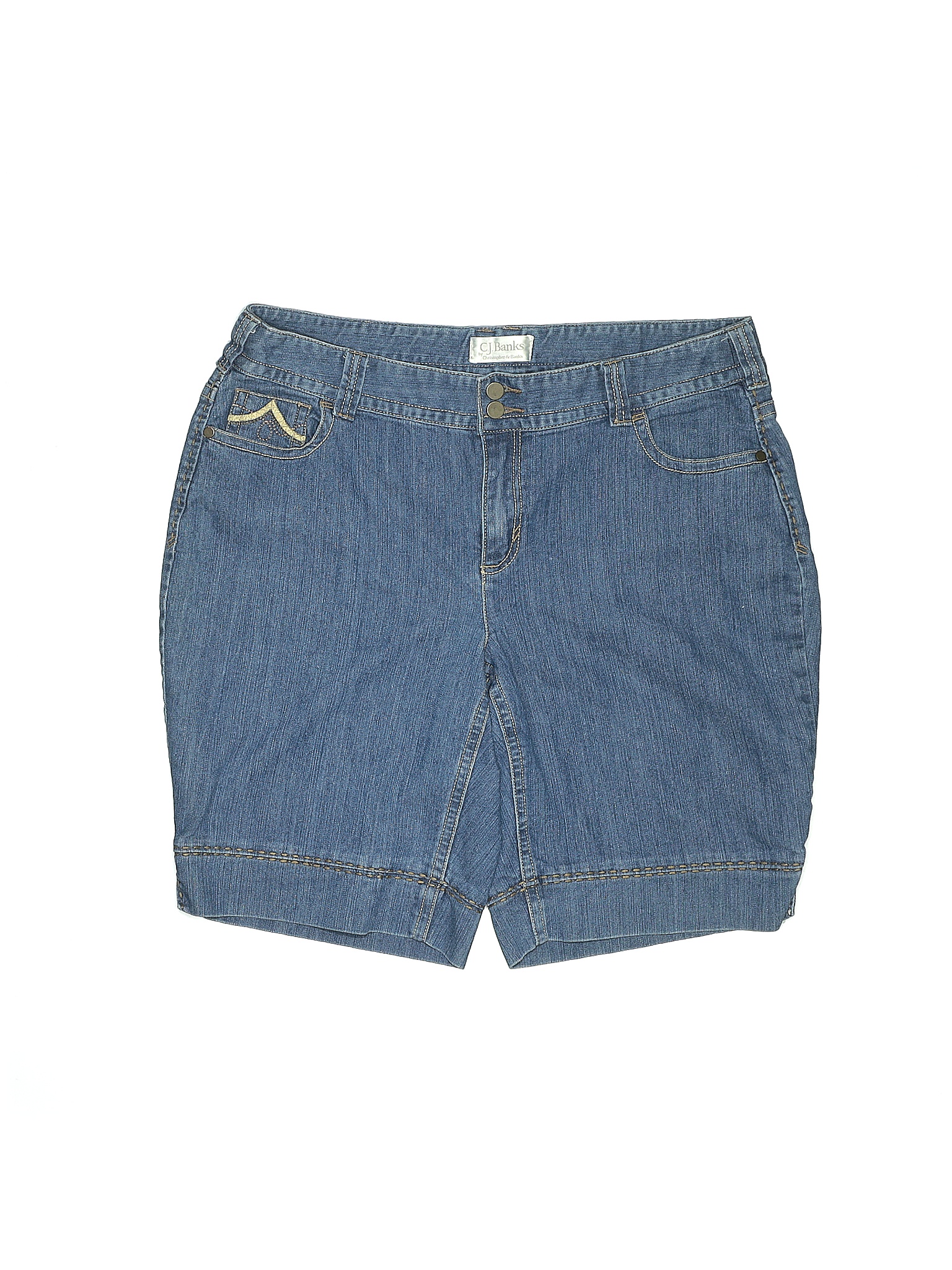 Cj Banks Women's Size 16 Denim Shorts 