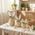 thumbnail image 6 of 2026 New Easter Decor Rattan Bunny, 3 Pack Wicker Bunnies Easter Indoor Decorations for Home Table Centerpiece, Spring & Farmhouse Woven Rabbit Decor, 6 of 6