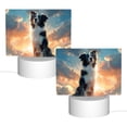 thumbnail image 2 of Hirioo Cloud Border Collie for Rectangular Acrylic with Night Light Best Gifts for Lover Girl Mom, Valentine's Day Anniversary Birthday Wedding Present, 2 of 9