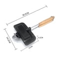 thumbnail image 3 of GUOOL Multifunction Sandwich Maker Aluminum Frying Pan Breakfast Pot Plate with Handle, 3 of 9